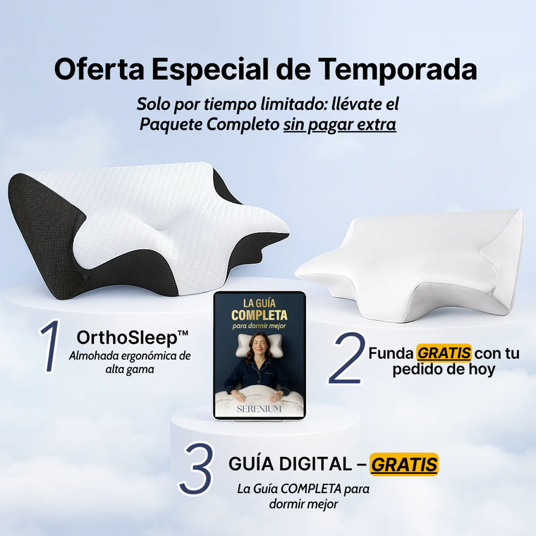 Compra tu almohada y recibe una Funda GRATIS