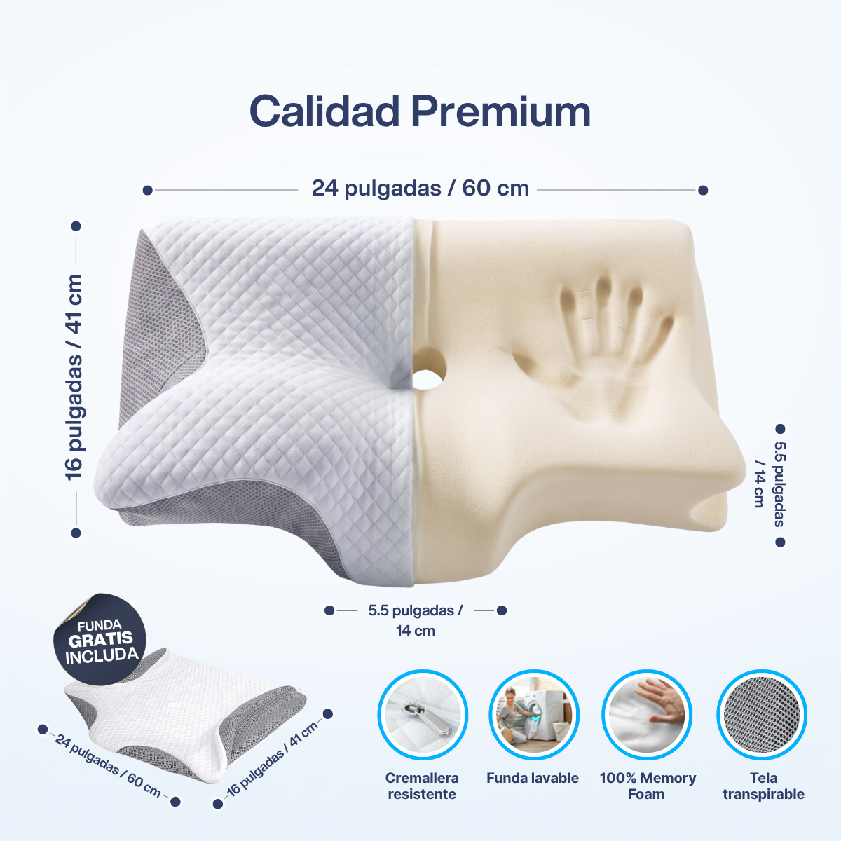 OrthoSleep™ – Almohada Cervical